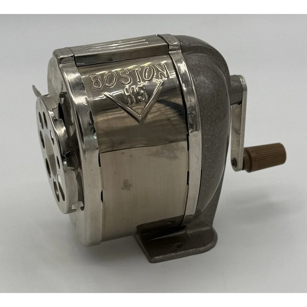 Boston KS Model No 1031 Wall Mount 8 Hole Pencil Sharpener Hammertone Paint 1976